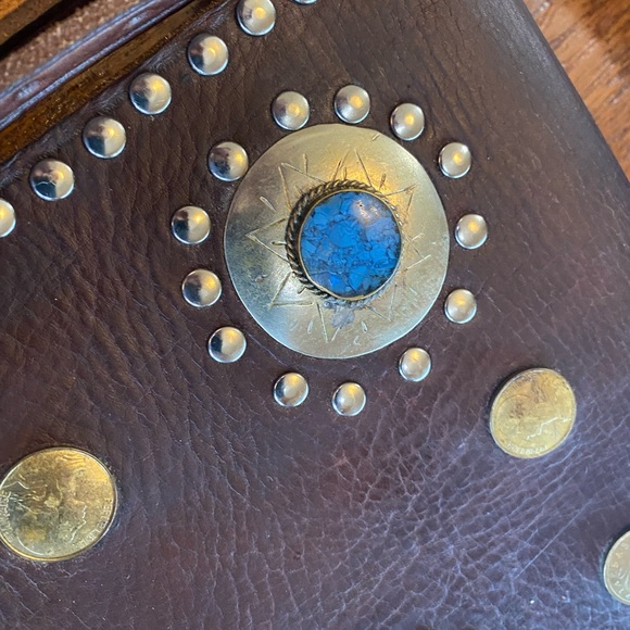 Moroccan Handmade Leather Bag - Picture 11 of 14